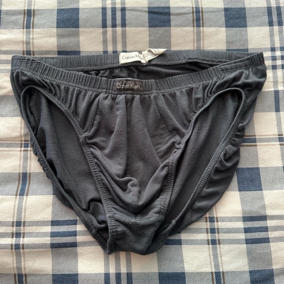Men’s Vintage Calvin Klein Charcoal Body Bikini Underwear - Picture 1 of 3